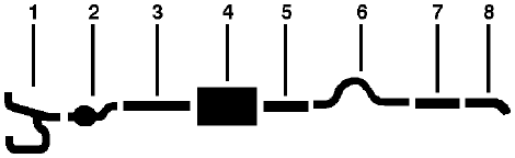1989 Dodge D350 Pickup W350 Pickup 8 Cyl 360 Engine Single Exhaust System diagram
