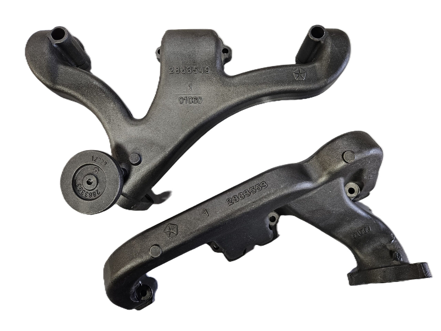 340 Exhaust Manifolds PN#2863549 and PN#2863553