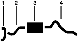 1948-52 Ford Pickup Single Exhaust System diagram