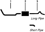 1972 Ford F-250 Pickup 6 Cyl Engine Single Exhaust System diagram