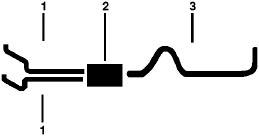 1975-76 Ford F-250 Pickup 8 Cyl 460 Engine Dual Exhaust System diagram