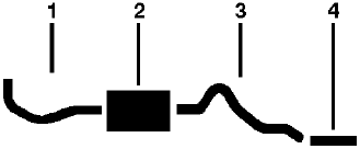 1975-76 Ford F-350 Pickup 6 Cyl Engine Single Exhaust System diagram