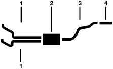 1977 Ford F-100 Pickup F-150 Pickup 8 Cyl 6.6L Engine Dual Exhaust System diagram