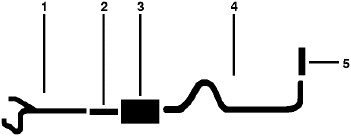 1978 Ford F-250 Pickup 6 Cyl Engine Single Exhaust System (4 Wheel Drive Crew CAB) diagram
