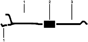 1979 Ford F-350 Pickup 8 Cyl Engine Single Exhaust System diagram