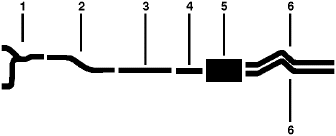 1983-84 Ford F-250 Pickup 8 Cyl 6.9L Engine Single Exhaust System (6.9L) diagram