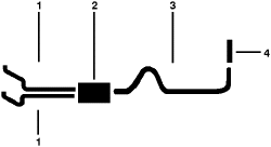1970-71 Ford F-250 Pickup 6 Cyl Engine Single Exhaust System diagram