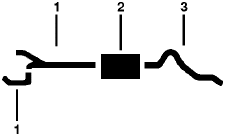 1973-74 Ford F-250 Pickup 6 Cyl Engine Single Exhaust System (Regular CAB 2 WD 133" W.B) diagram