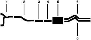 1977 Ford F-350 Pickup 8 CYL Engine Single Exhaust System diagram