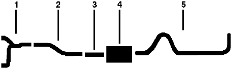 1978 Ford F-350 Pickup 8 Cyl Engine Single Exhaust System diagram