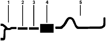1982 Ford F-350 Pickup 6 Cyl Engine Single Exhaust System diagram