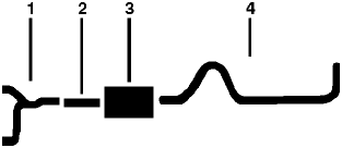 1983-85 Ford F-350 Pickup 8 Cyl 6.9L Engine Single Exhaust System diagram
