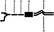 1985 Ford F-250 Pickup 8 Cyl 6.9L Engine Single Exhaust System diagram