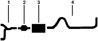 1977 Ford E-100 Econoline E-150 Econoline 8 Cyl 460 Engine Single Exhaust System diagram