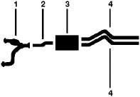 1987 Ford E-350 Econoline 8 Cyl 5.8L Engine Dual Exhaust System diagram