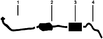 1977-78 Ford Courier Single Exhaust System diagram