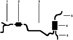 1978 GMC Caballero 8 Cyl 350L Engine Dual Exhaust System diagram