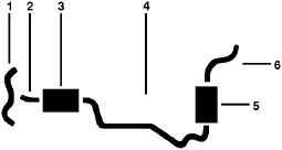1982-84 GMC Caballero 6 Cyl 4.3L Engine Single Exhaust System diagram