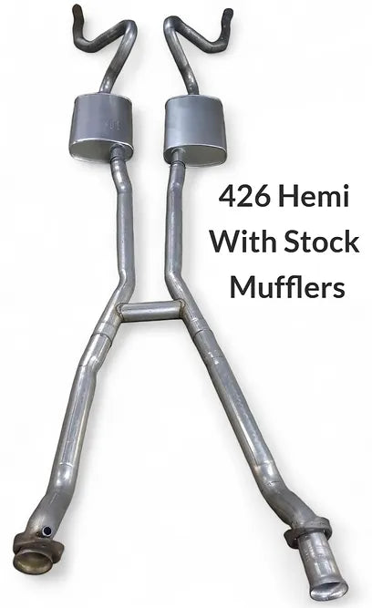 Sistema de escape doble Hemi V8 426 de Dodge Charger 1968