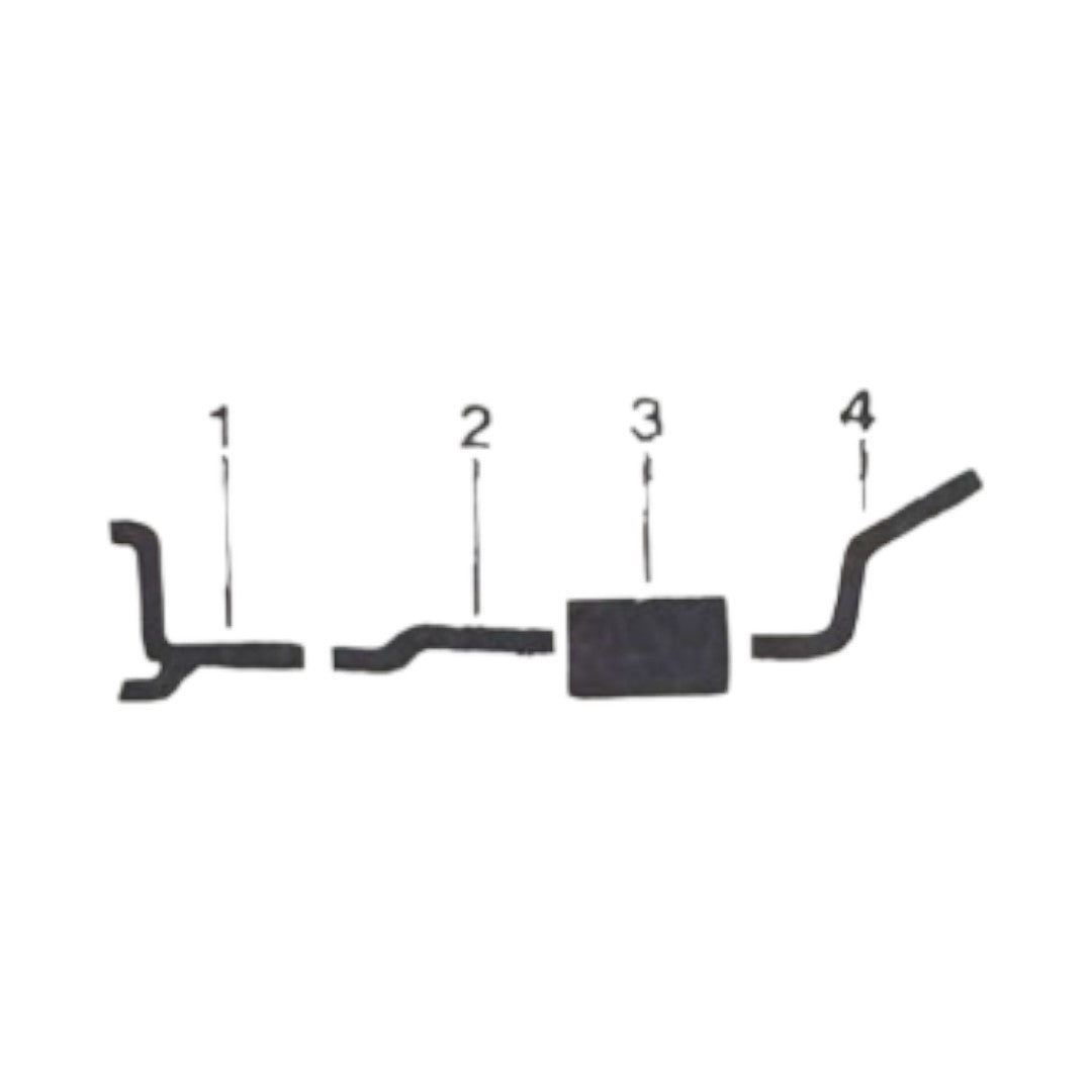 Sistema de escape sencillo para motor 396 de Chevy Bel Air Biscayne Caprice Impala de 1968