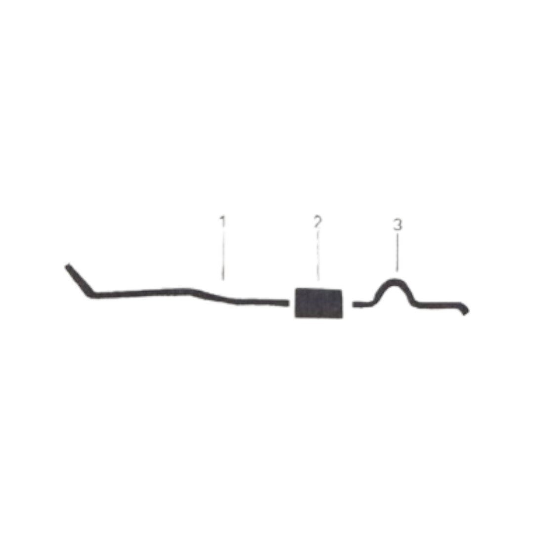 Sistema de escape simple para motor de 6 cilindros Chevy Bel Air Biscayne Impala Super Sport 1965-66