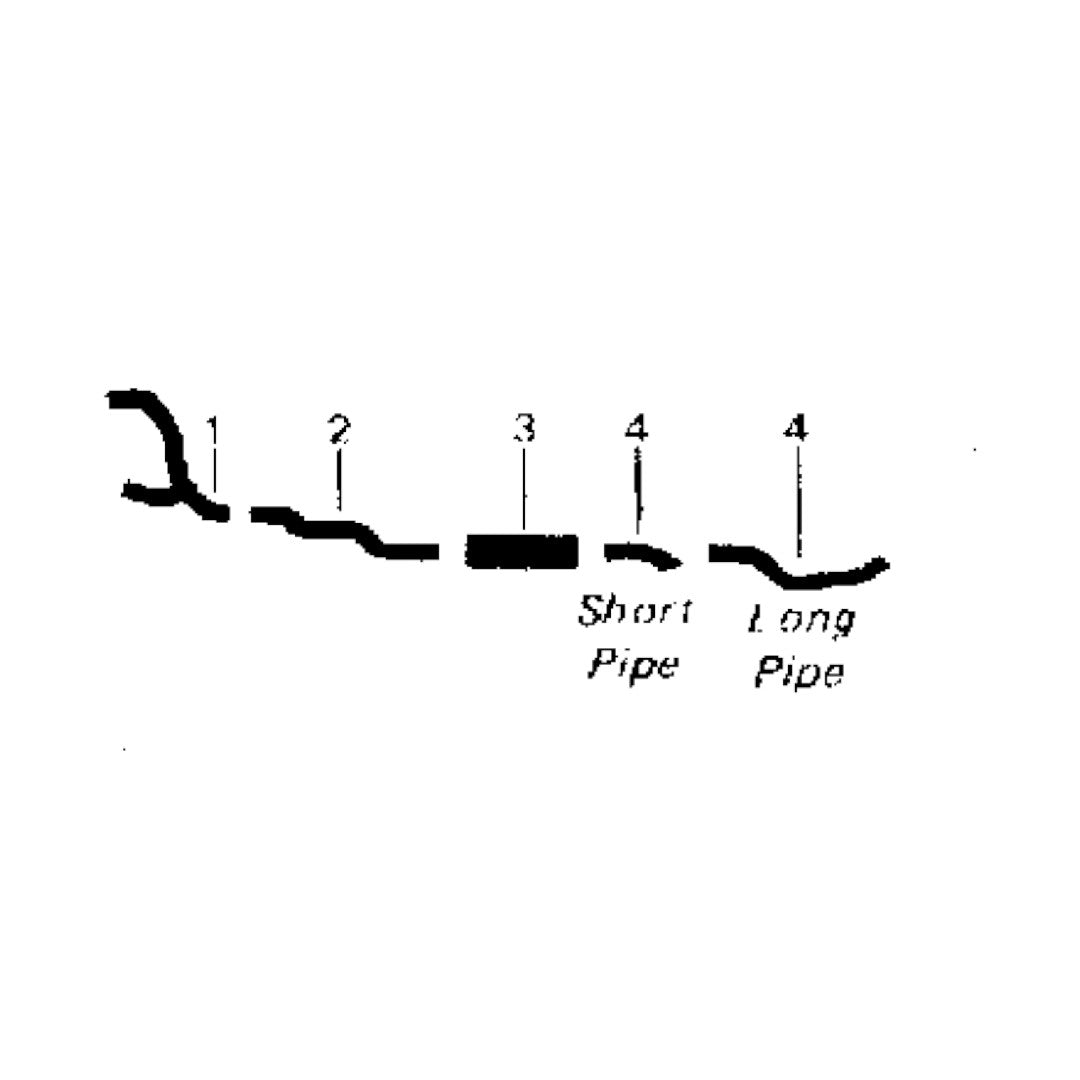 Sistema de escape único de 8 cilindros para Chevy P-20 de 1961