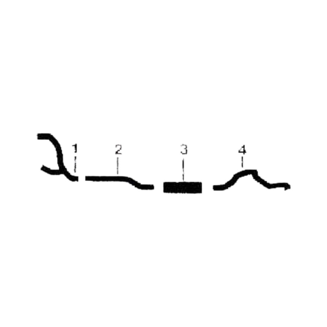 Sistema de escape único para Chevy 8 cilindros Series 3100 EXC. Panel 1955–56