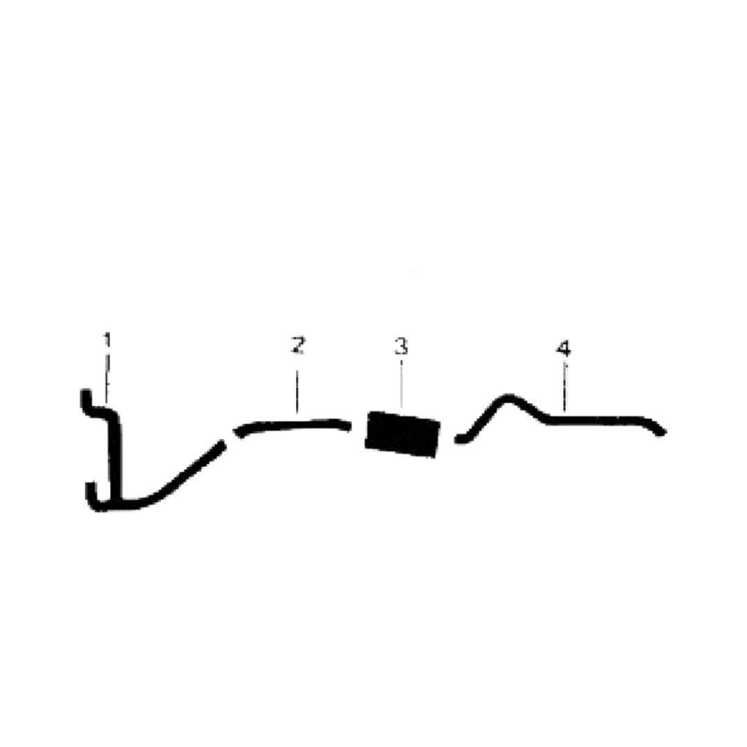 Sistema de escape único para motor de 8 cilindros del Chrysler 300F de 1960