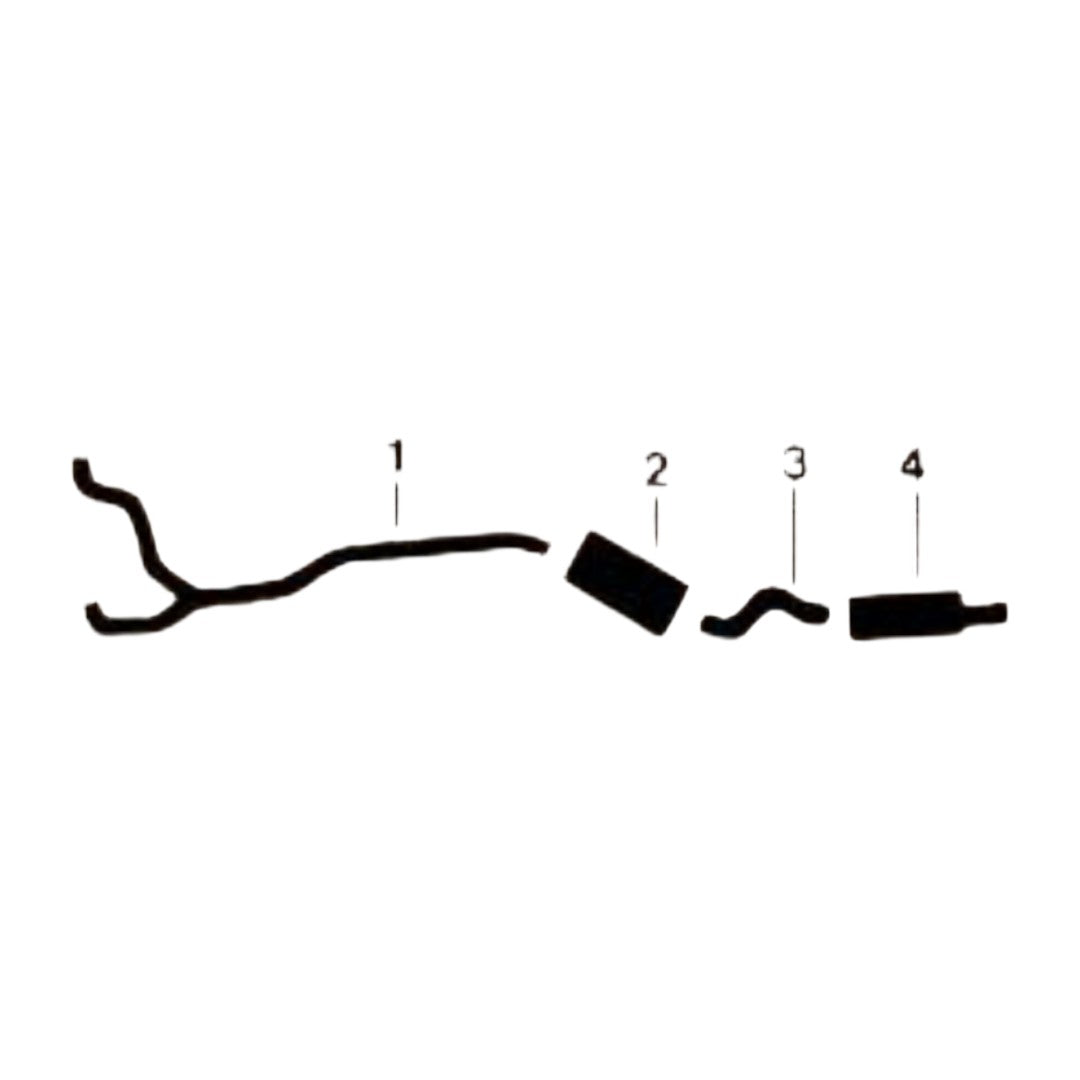 Sistema de escape individual para motor 383 de Dodge Challenger 1971