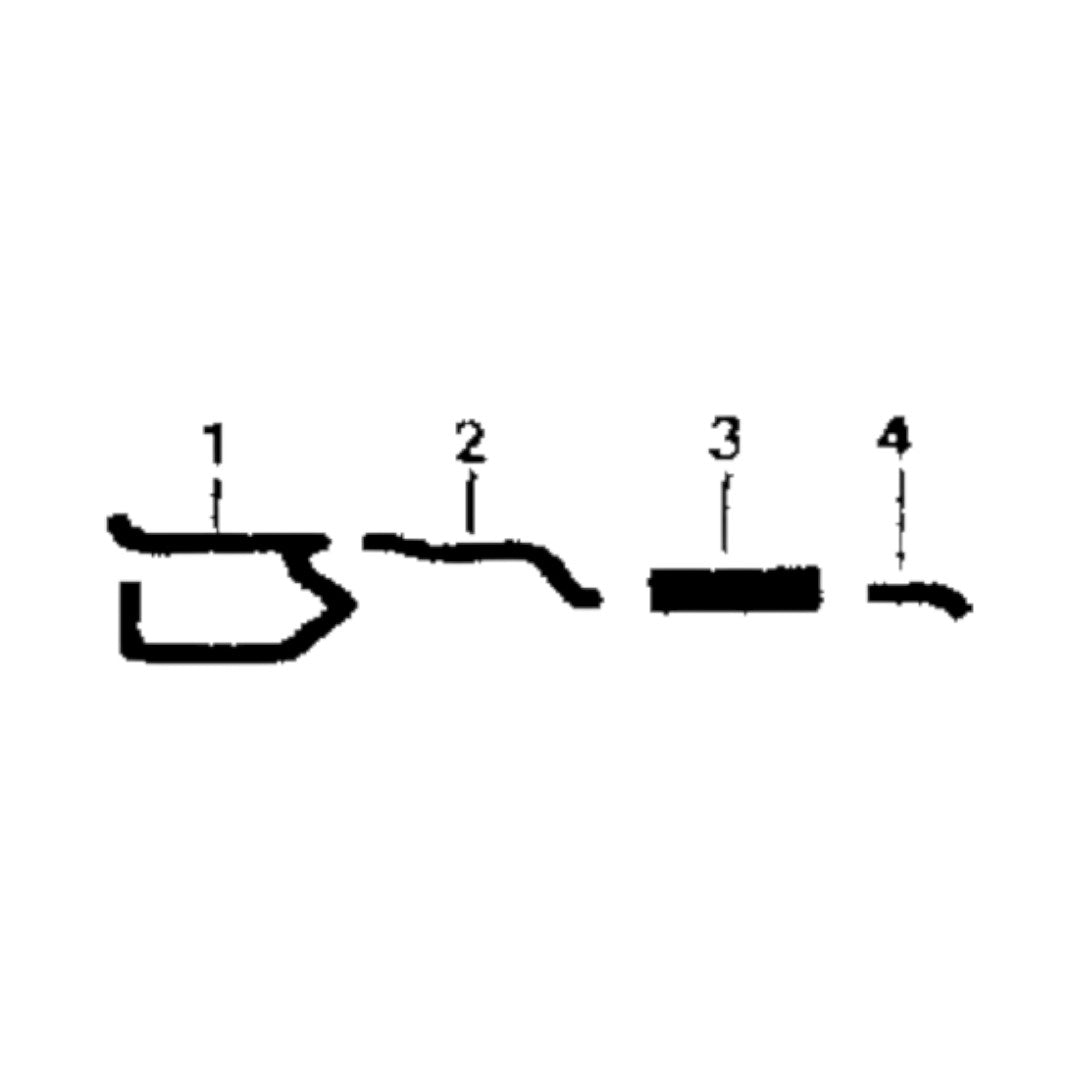 Sistema de escape único para Dodge D-100 1960 con motor 318 (excepto Wagon y Panel)