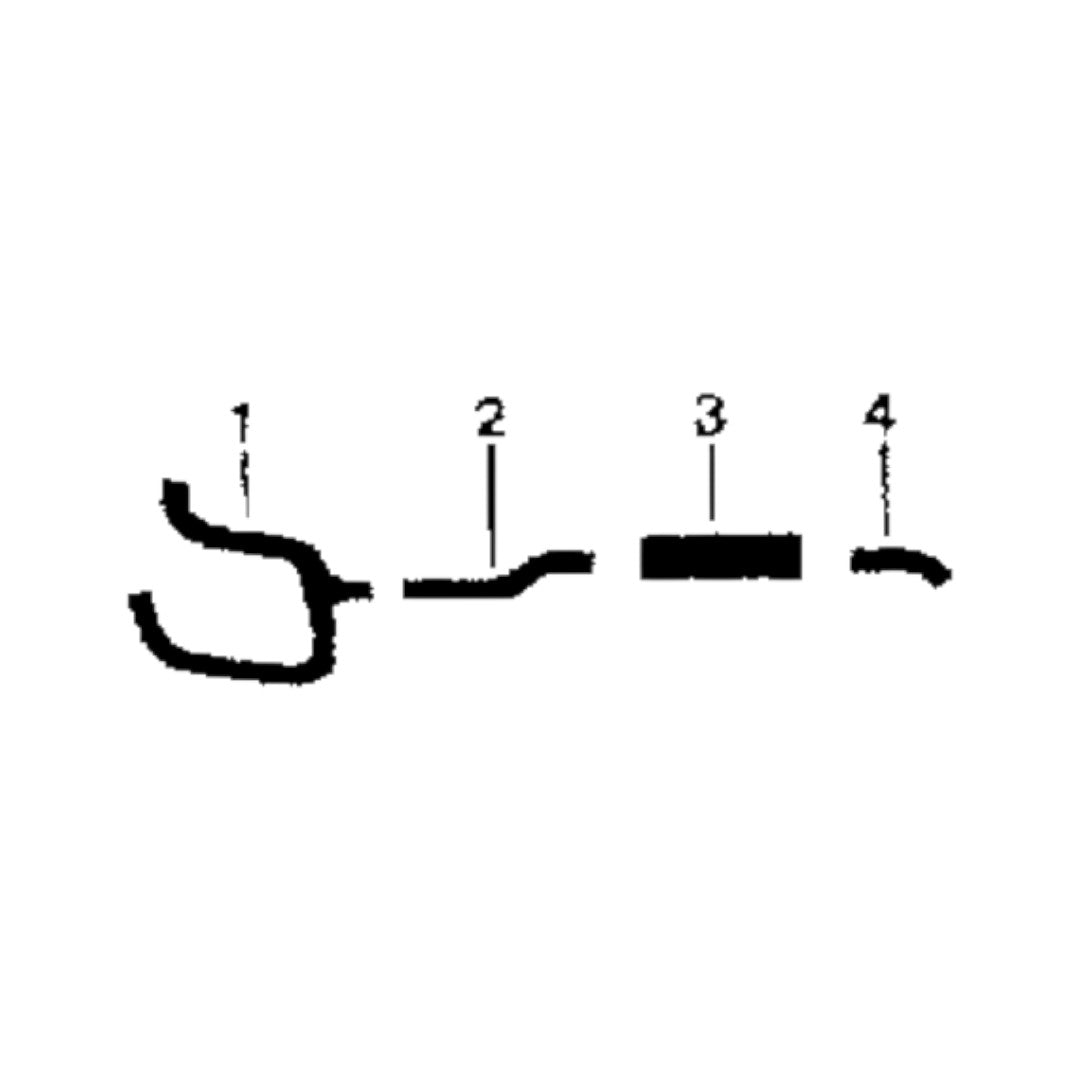 Sistema de escape simple para motor Dodge W-100 318 de 1965-68