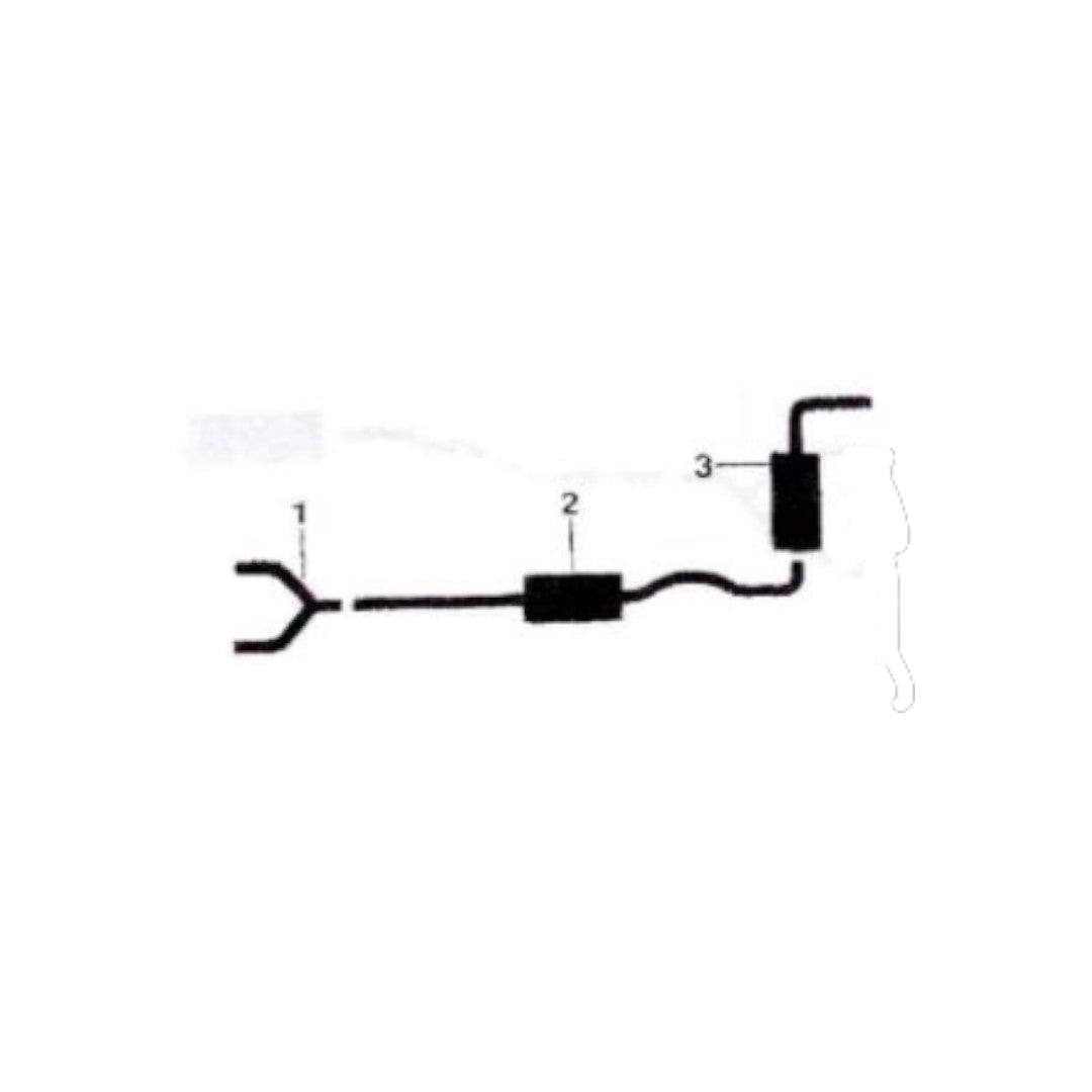 Sistema de escape sencillo para motor 289 de Ford Fairlane 1966