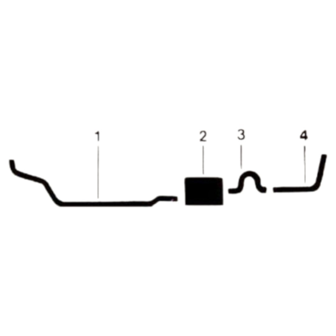 Sistema de escape sencillo para Ford Ranchero 250 de 1974