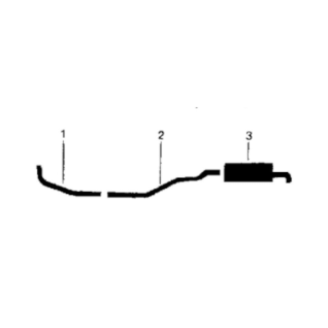 1963-65 Ford Fairlane Station Wagon 200 Engine Single Exhaust System