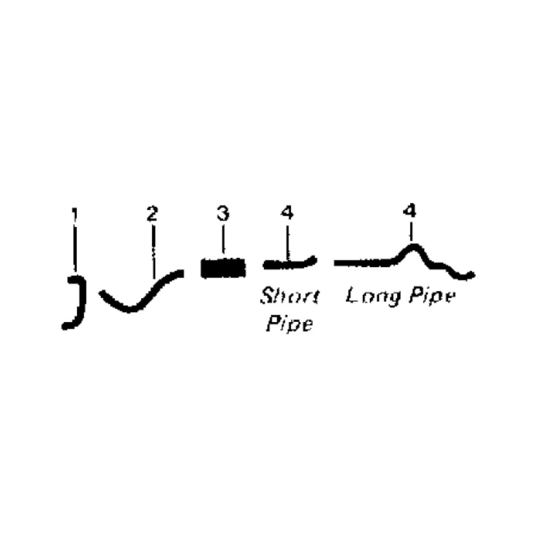 Sistema de escape simple para panel de 8 cilindros Ford F-100 1957-60