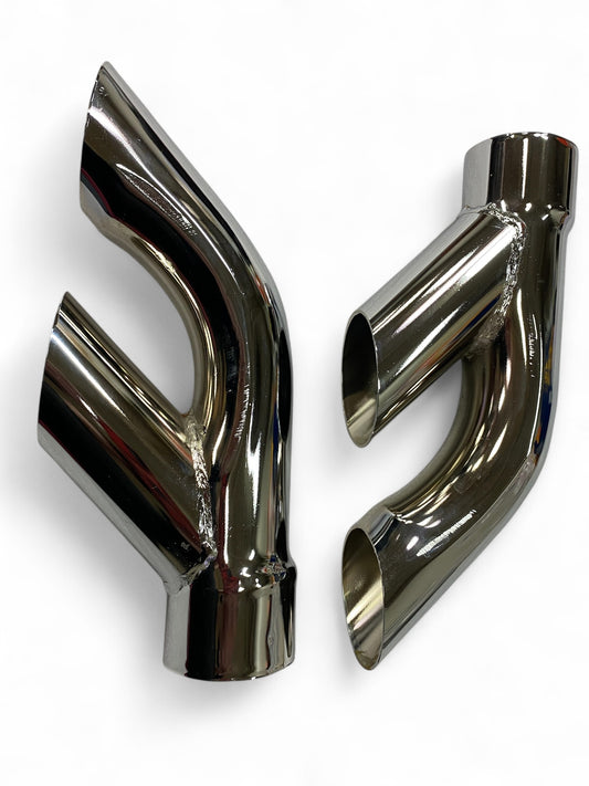1977-1981 Pontiac Trans-Am Splitter Exhaust Tips (Chrome Plated)