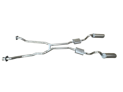 Sistema de escape doble V8 Hemi 426 Dodge Challenger 1971