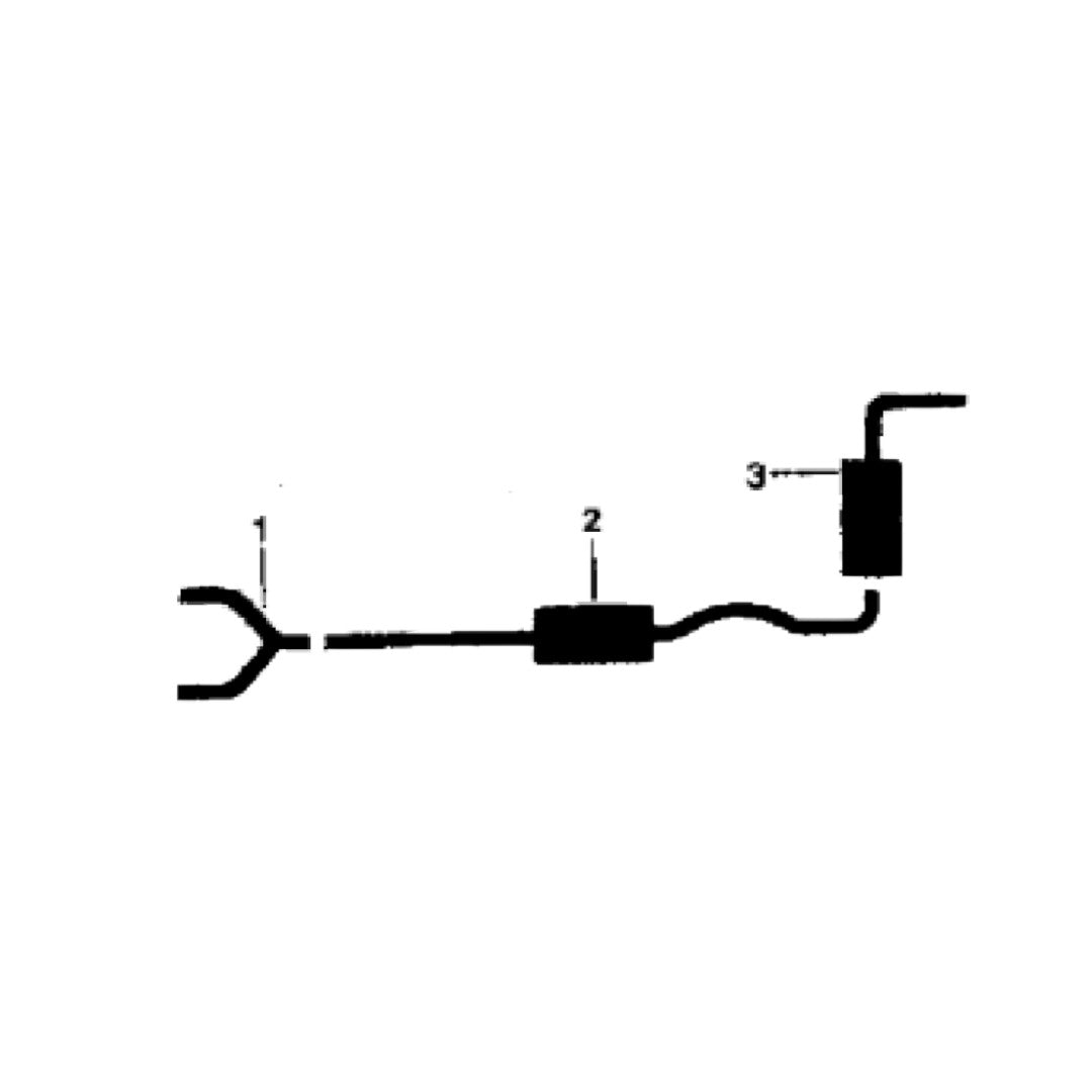 Sistema de escape simple para motor 289 de Mercury Cougar 1967