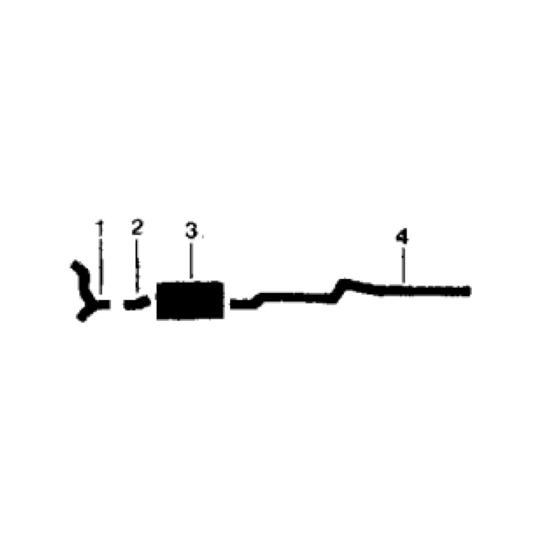 1959-60 Mercury All Models 312 Engine Excluding Convertible Single Exhaust System