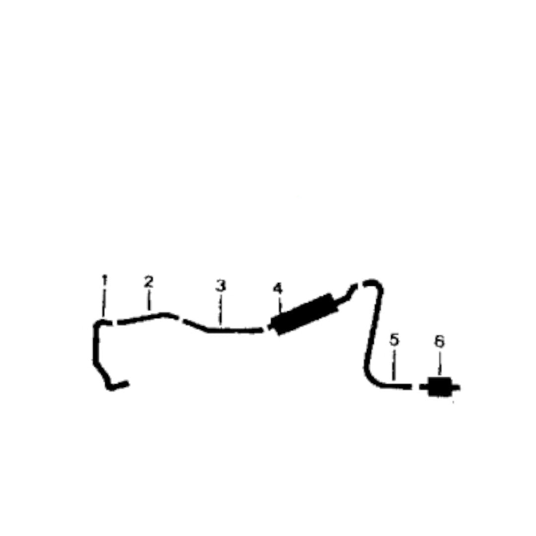 1962 Oldsmobile 8 cyl Station Wagon Single Exhaust System