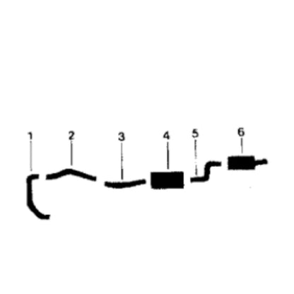 1963-64 Oldsmobile Dynamic 88 Single Exhaust System