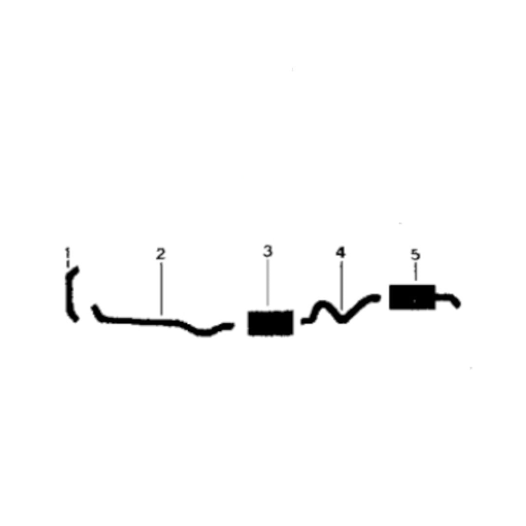 1969 Oldsmobile 8 Cyl Cutlass Supreme 350 Motor Sistema de escape simple