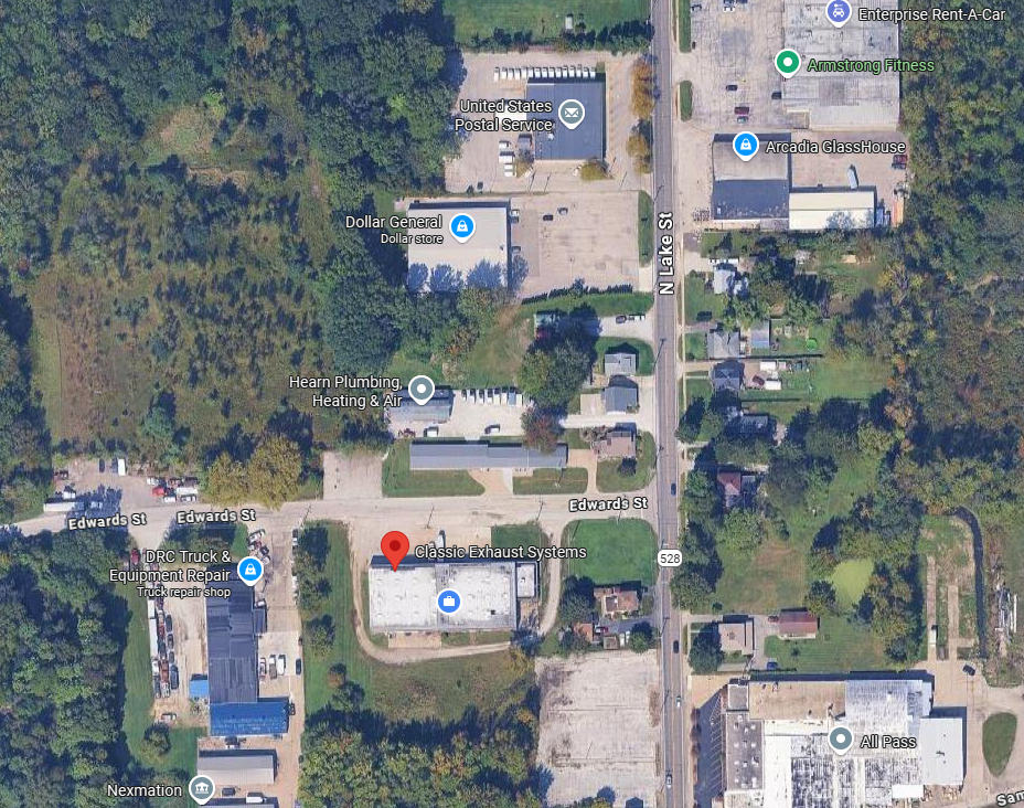 Classic Exhaust Systems location map
