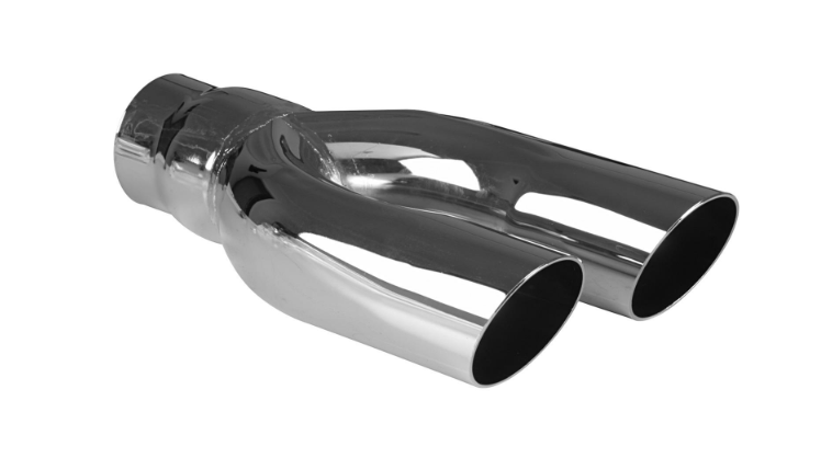 AP Exhaust Dual Angle Cut Chrome Tips
