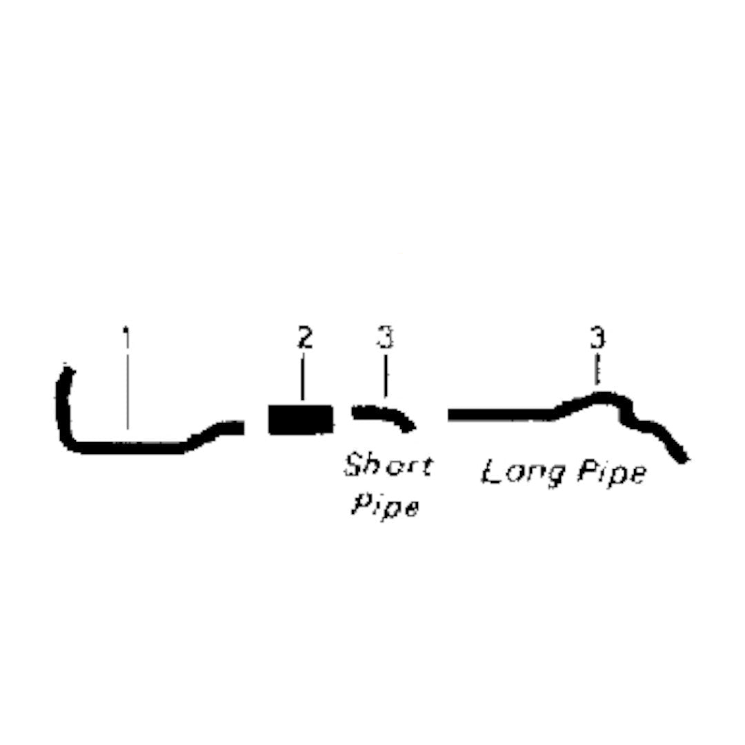 Sistema de escape simple para motor Chevy P-30 250 de 1969