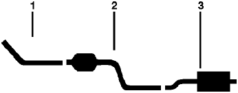 1989 Chrysler TC Maserati 4 Cyl 2.2L Engine Single Exhaust System diagram