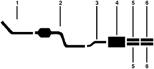 1986 Dodge Lancer 4 Cyl 2.2L Engine Single Exhaust System diagram