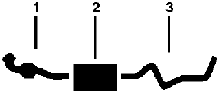 1985-86 Dodge Caravan 4 Cyl 2.2L 2.6L Engine Single Exhaust System diagram
