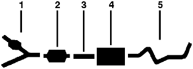 1987 Dodge Dakota 6 Cyl 3.9L Engine Single Exhaust System diagram