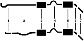 1975 Dodge Charger Coronet 8 Cyl 360 Engine Dual Exhaust System diagram